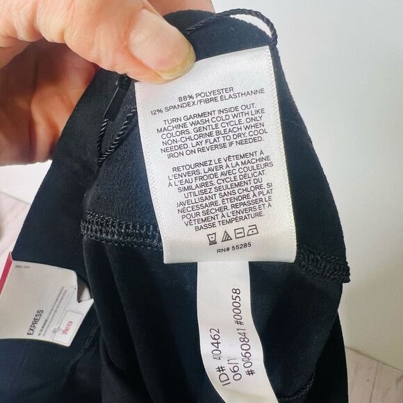 Express Black Soft Microsuede Feel Super High Rise Stretch Leggings NWT! - Picture 10 of 12